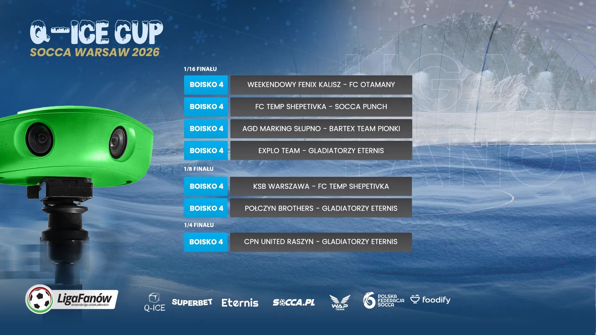 Socca CUP 2026 - Faza Pucharowa - Boisko "4" 