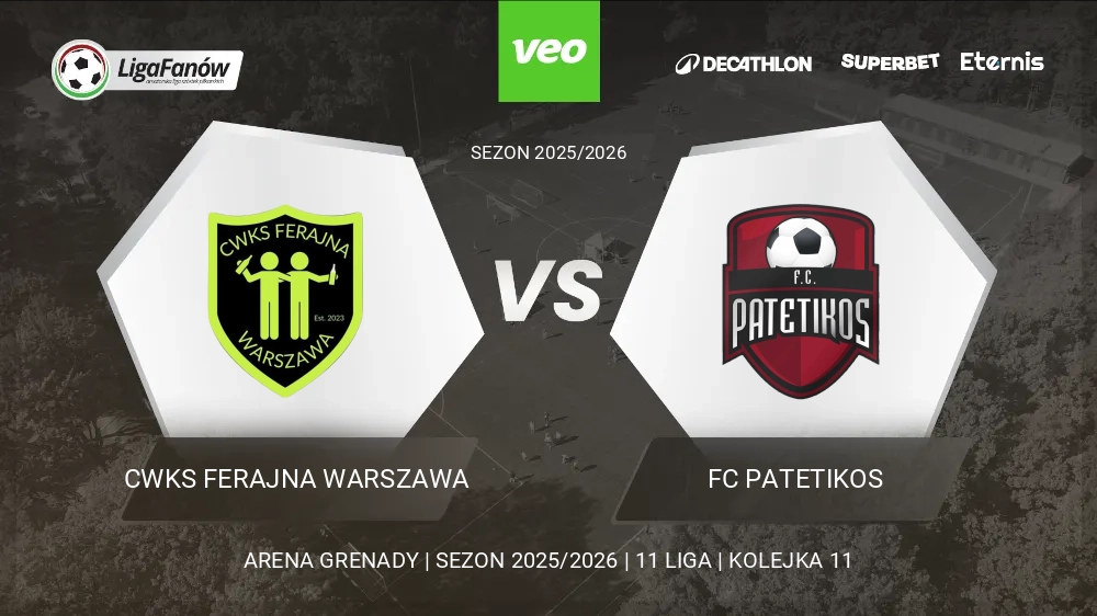 CWKS Ferajna Warszawa - FC Patetikos (Wiosna 2026) 