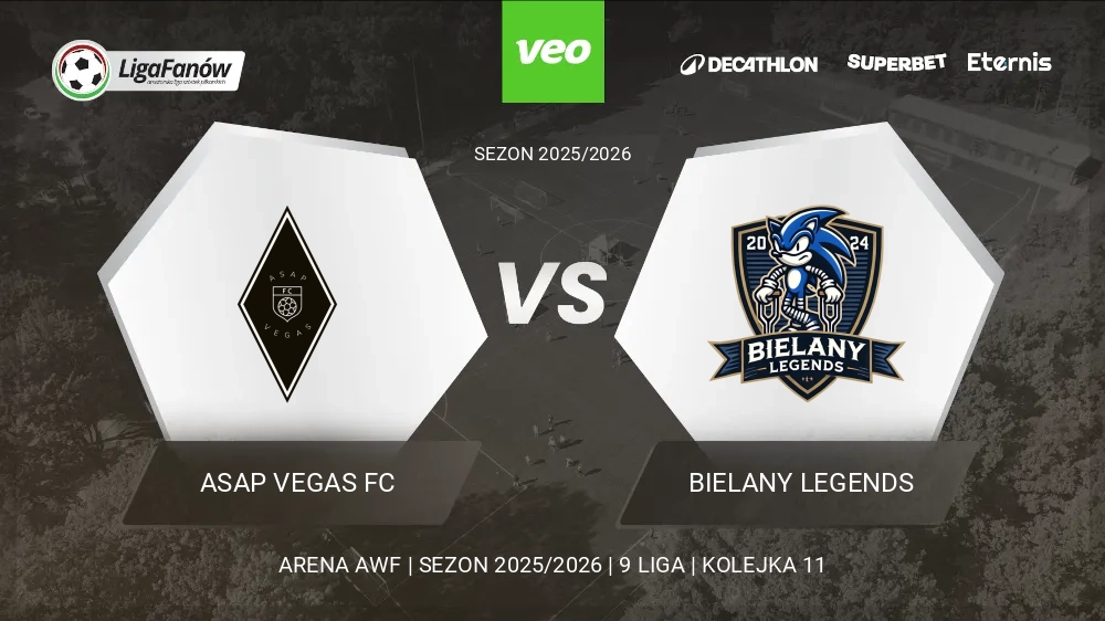 ASAP Vegas FC - Bielany Legends (Wiosna 2026) 