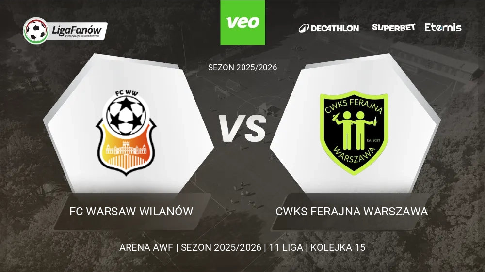 FC Warsaw Wilanów - CWKS Ferajna Warszawa (Wiosna 2026) 