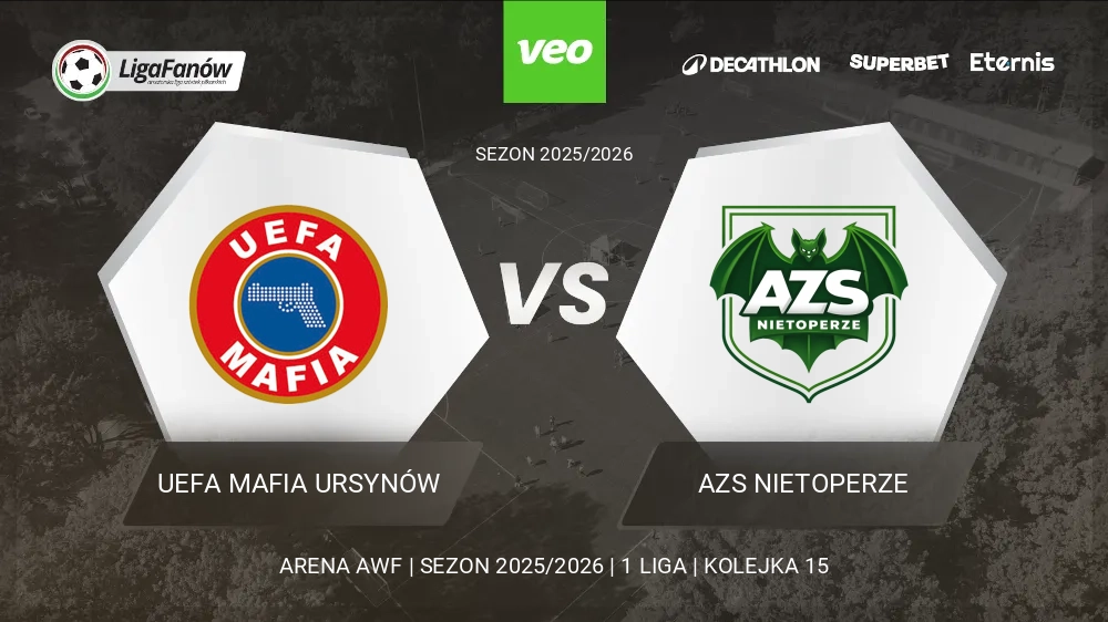 UEFA Mafia Ursynów - AZS Nietoperze (Wiosna 2026) 