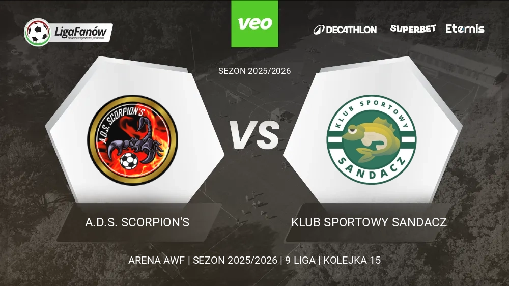 A.D.S. SCORPION'S - Klub Sportowy Sandacz (Wiosna 2026) 