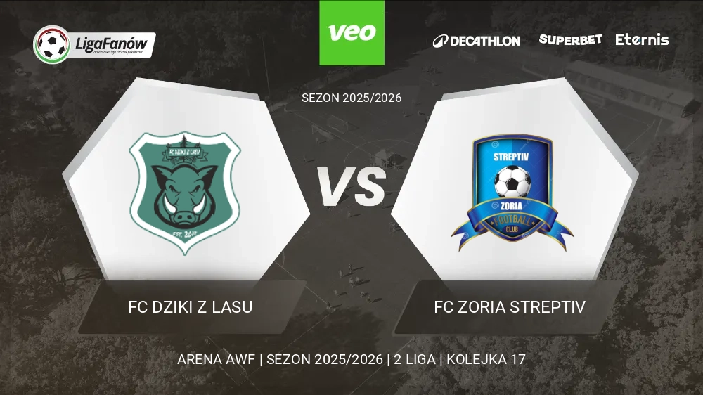 FC Dziki z Lasu - FC Zoria Streptiv (Wiosna 2026) 
