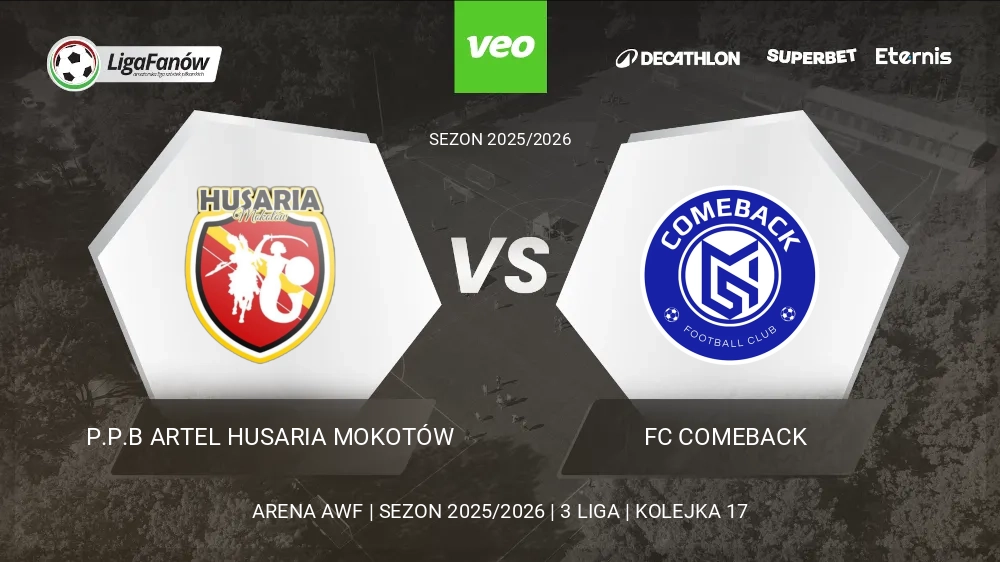 P.P.B Artel Husaria Mokotów - FC COMEBACK (Wiosna 2026) 