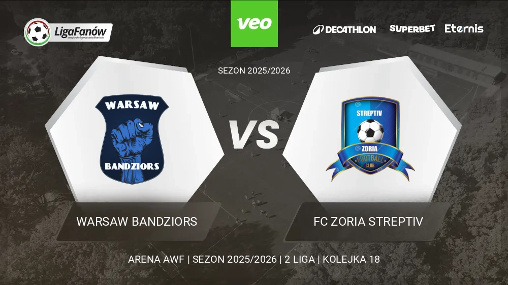 Warsaw Bandziors - FC Zoria Streptiv (Wiosna 2026) 