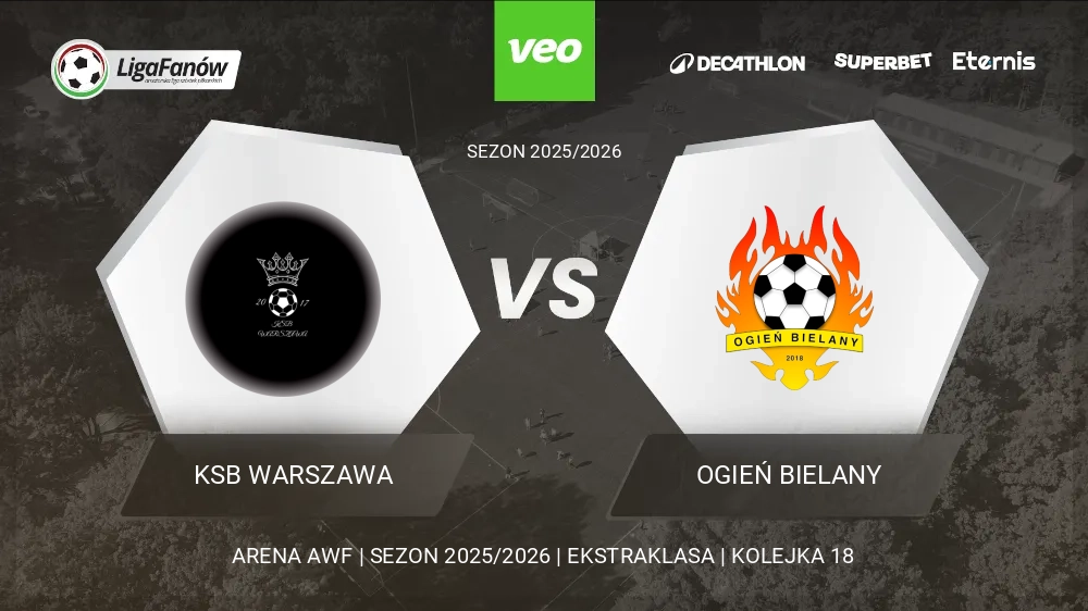 KSB Warszawa - Ogień Bielany (Wiosna 2026) 