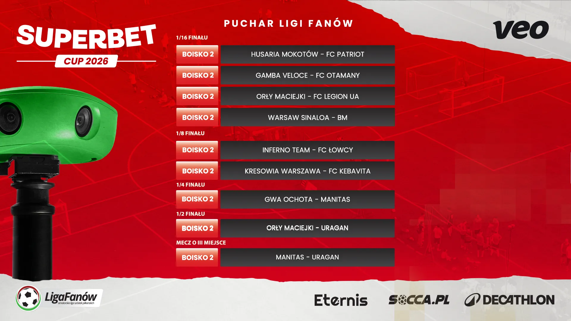 SUPERBET CUP 2026 - Puchary - Boisko "2" 