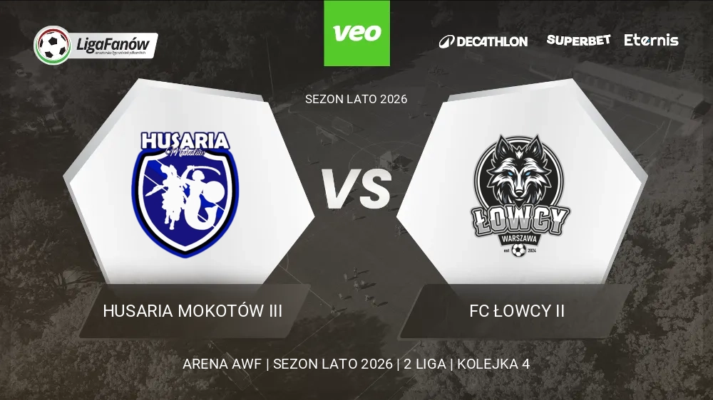 Husaria Mokotów III - FC Łowcy II (Lato 2026) 