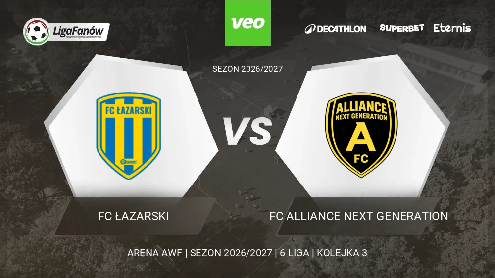 FC Łazarski - FC Alliance Next Generation (Jesień 2026) 