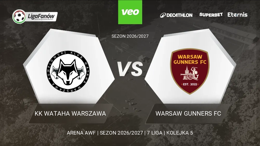 KK Wataha Warszawa - Warsaw Gunners FC (Jesień 2026) 